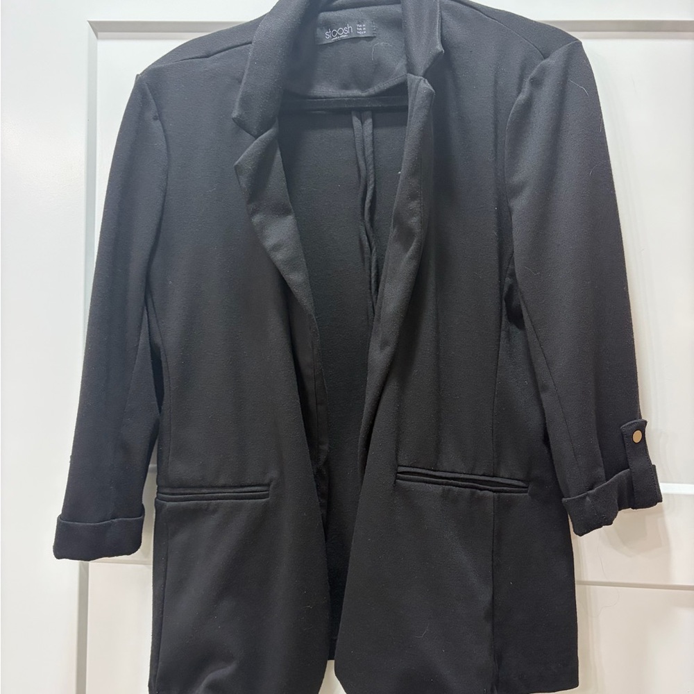 Closet Essential! Elegant | Capsule | Minimalist Stoosh Women's Black Blazer.